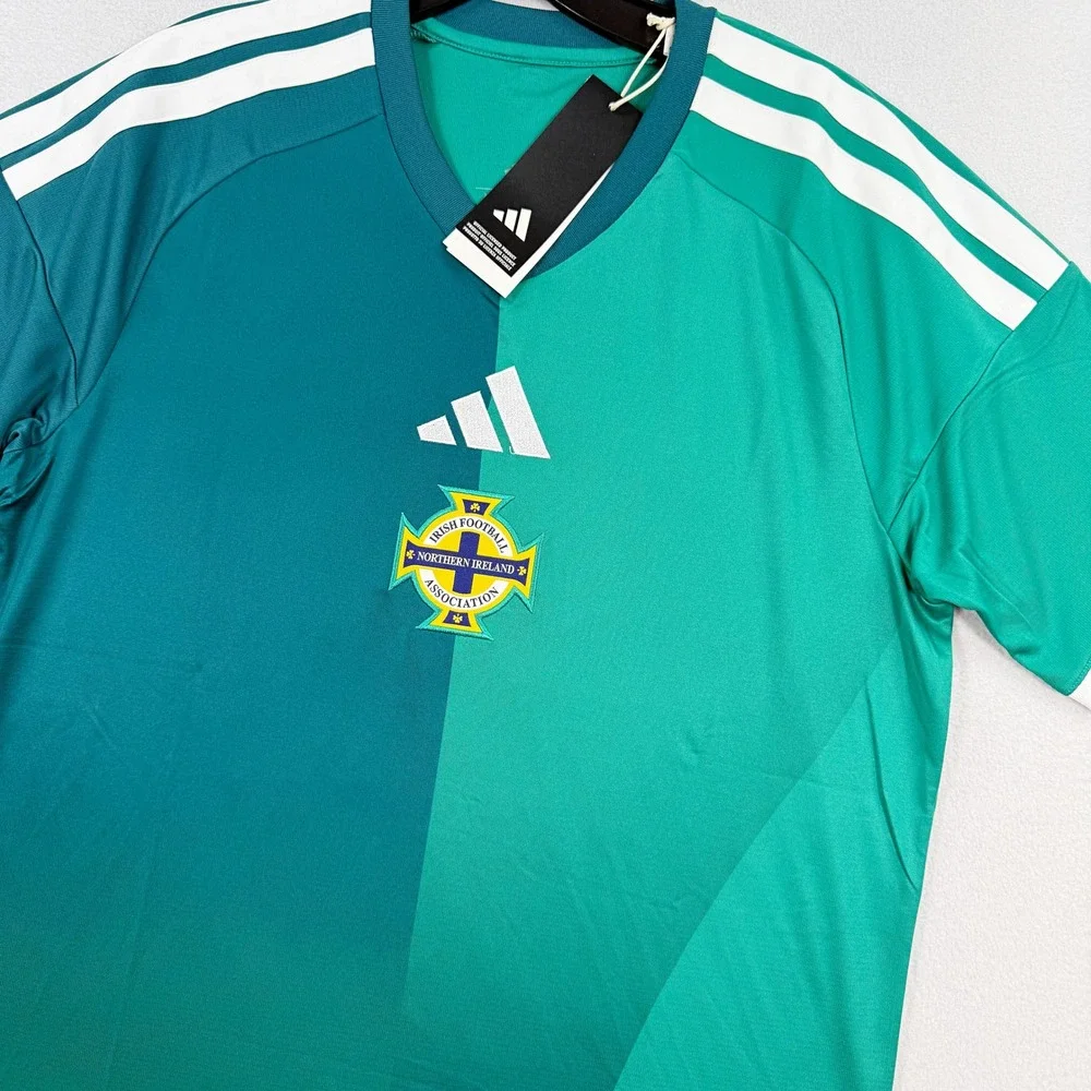 Adidas IFA Northern Ireland Jersey / Size L Mens / Green White JL6919, NEW